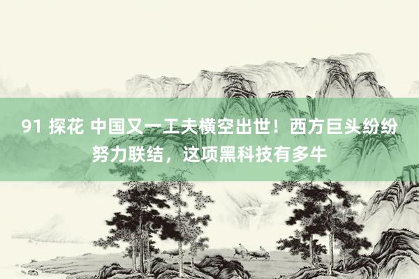 91 探花 中国又一工夫横空出世！西方巨头纷纷努力联结，这项黑科技有多牛